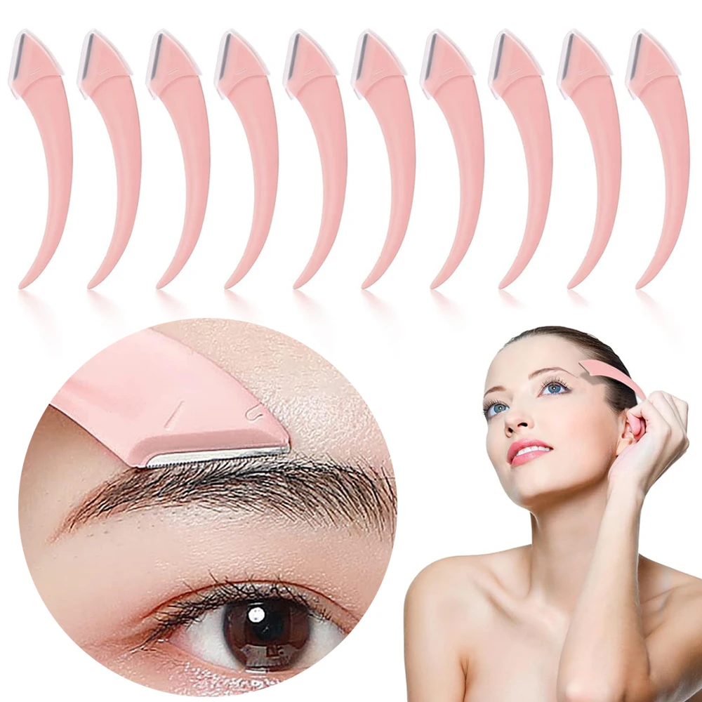 3Pcs Eyebrow Trimmer Blade Women Face Shaver Portable Eye Brow Epilation Hair Removal Cutters Safety Knife Beauty Makeup Tools