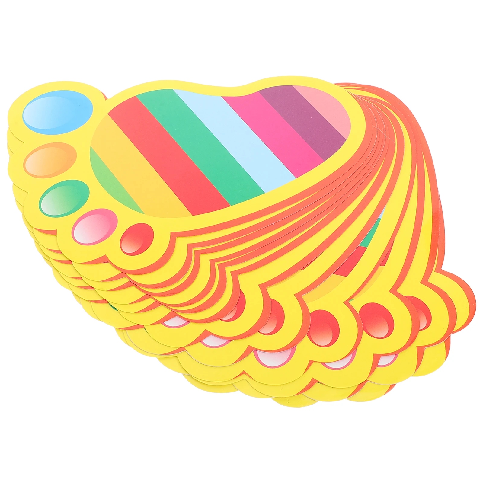 

Footprint Floor 15 Pairs Self Adhesive PVC Kids Baby Shower Foot Sticker Room Nursery Classroom Removable No Residue
