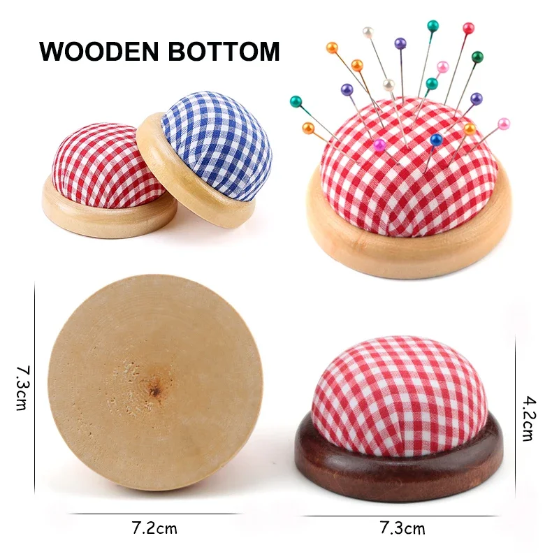 1 قطعة اكسسوارات التطريز DIY بها بنفسك الحرفية إبرة دبوس وسادة حامل غرزة ماركر الخياطة دبوس وسادة أدوات خياطة المنزل الكرة على شكل #6