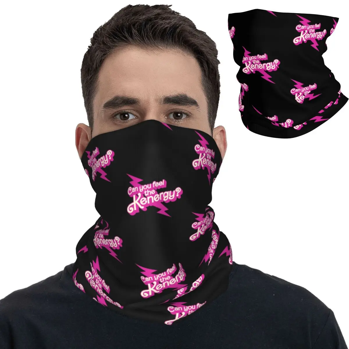 Ryan Gosling Bandana Neck Cover Printed Kenergy Balaclavas Mask Scarf Multi-use Headwear Fishing for Men Women Adult Windproof