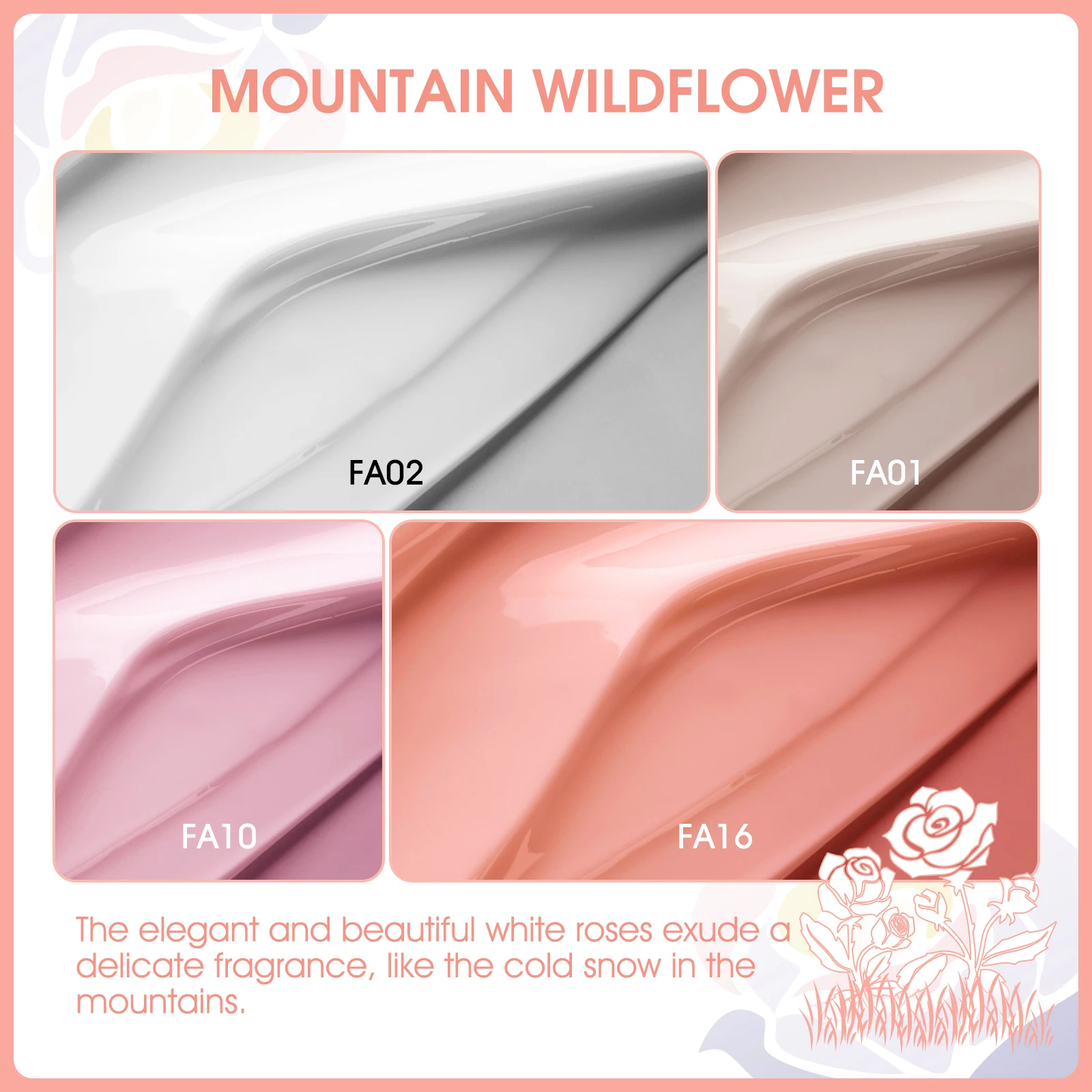 روزاليند ألوان نقية صغيرة جل طلاء الأظافر جل 5/8 قطعة شبه دائم الصلبة جيل للأظافر ورنيش نقع قبالة UV هلام لقاعدة معطف فوقي