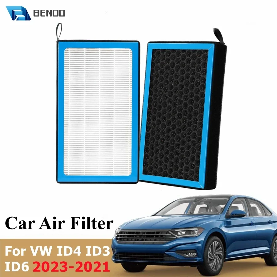 Filtro De Ar De Cabine De Carro Premium Com Fragrância De Carbono Ativado, Kit De Substituição De Condicionador, VW ID.4, ID.3, ID.6, 2023-2021