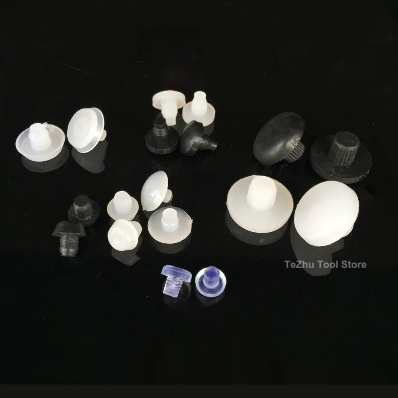 Mini Plastic Hole Plugs Clear Rod Dust Plug Table Chair Foot Nail Furniture Leg Silencer Glide Slide Pad Caps Floor Protector