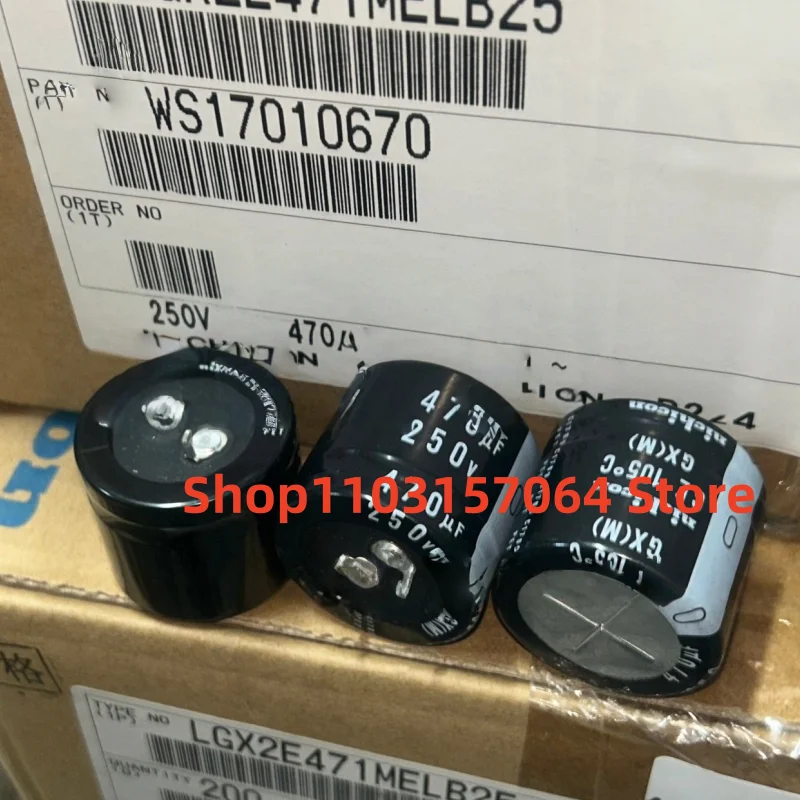 2 Pieces 250V 470UF GX Capacitor 30×25mm High Reliability Electrolytic Capacitor for Electronic Equipment