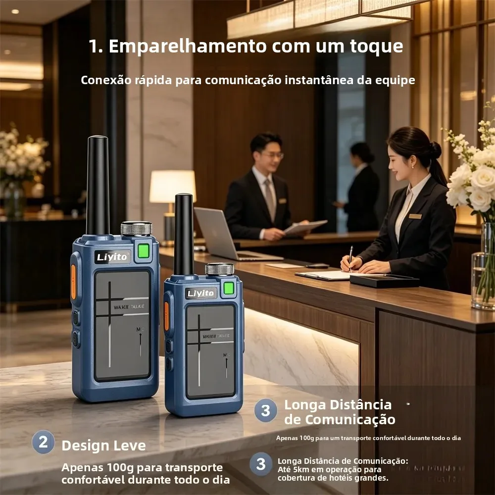 2-個ミニトランシーバー-10-キロ大容量バッテリー長時間待機時間双方向ラジオ家族キャンプハイキング旅行日常使用