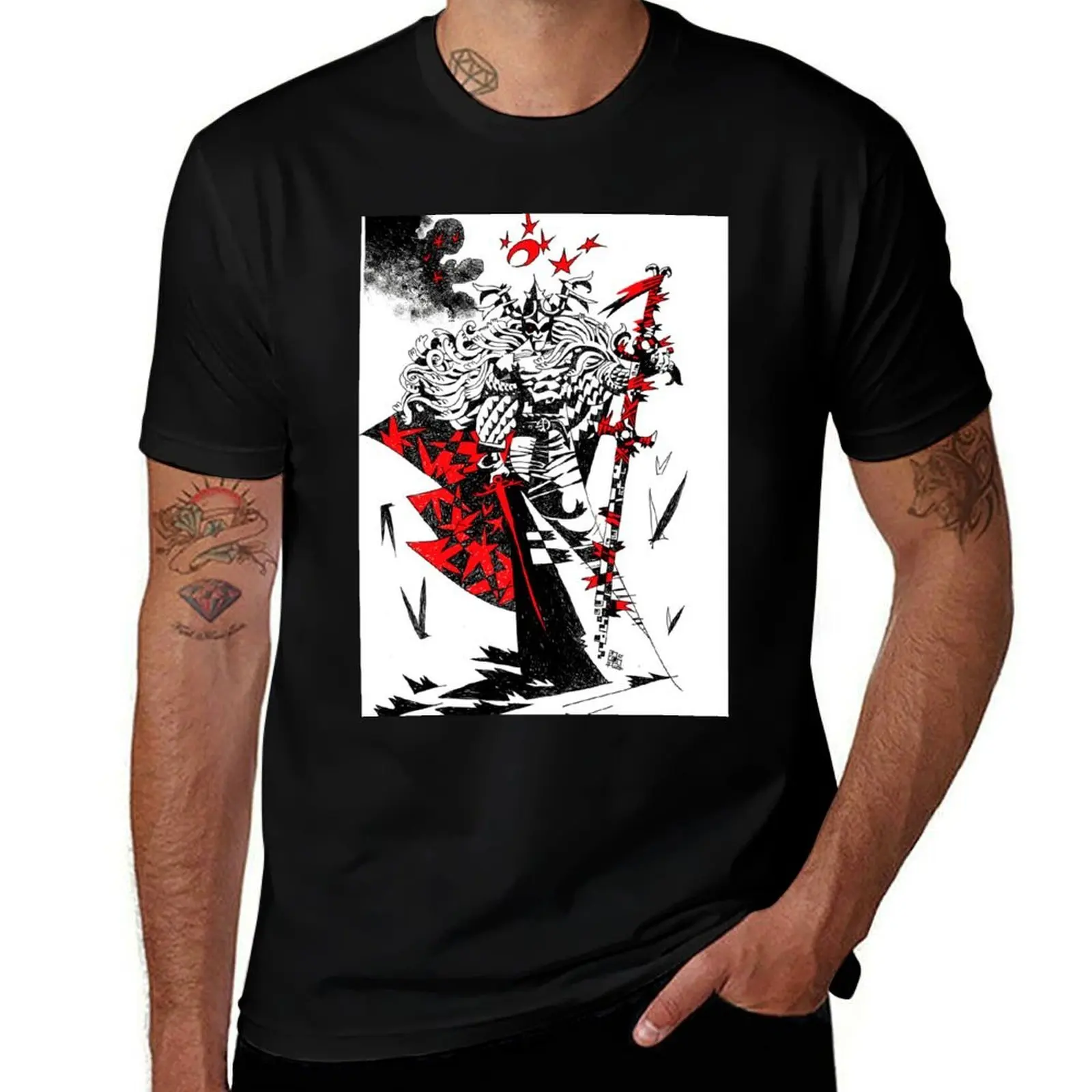 The Stormbringer T-Shirt Abstract Pattern Print Top T-Shirt