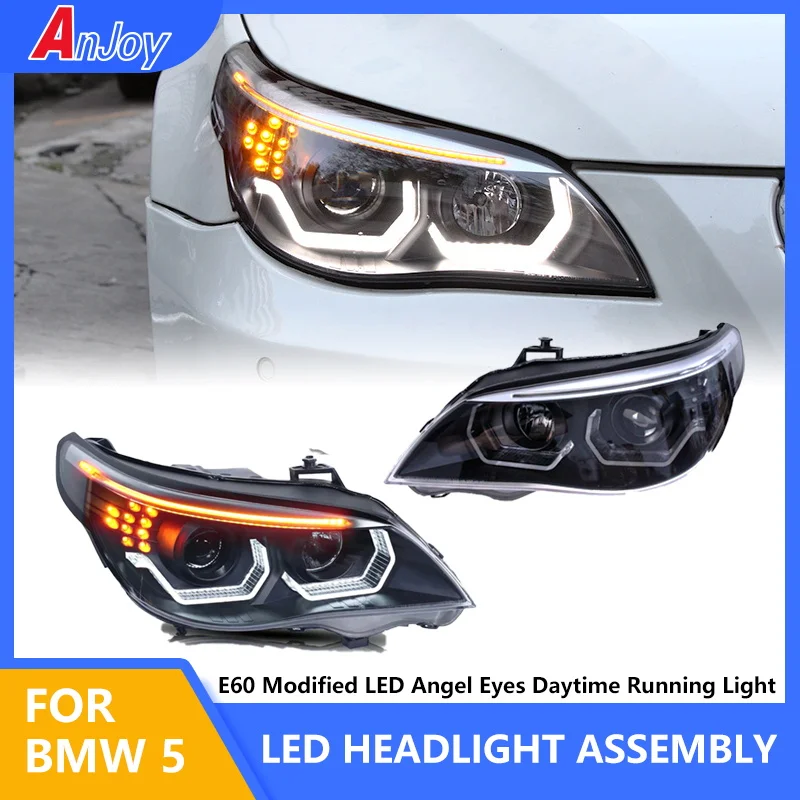 

Car Headlights for BMW 5 series E60 2003-2010 FULL LED Headlight DRL Dynamic Signal Head Lamp Bi Xenon Beam Headlamp Accembly