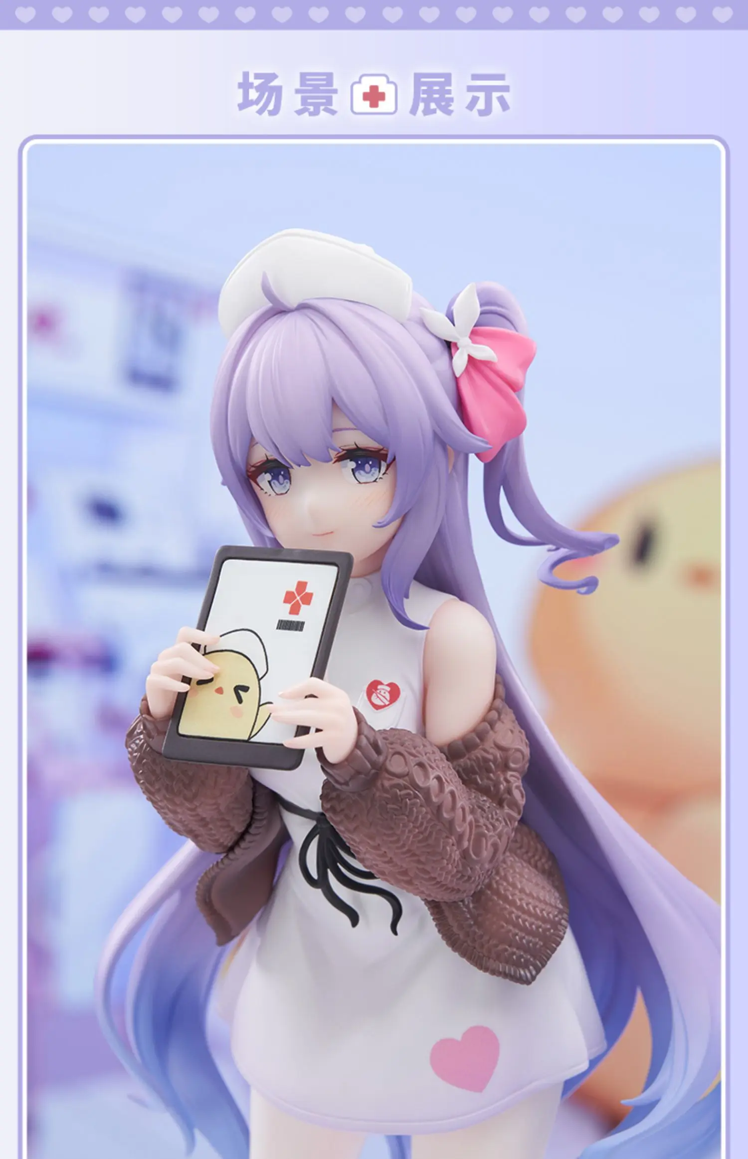 Figurine licorne ange temps de soins infirmiers 1/8, ornement périphérique d'animation, modèle de paysage, cadeau de Collection, en Stock