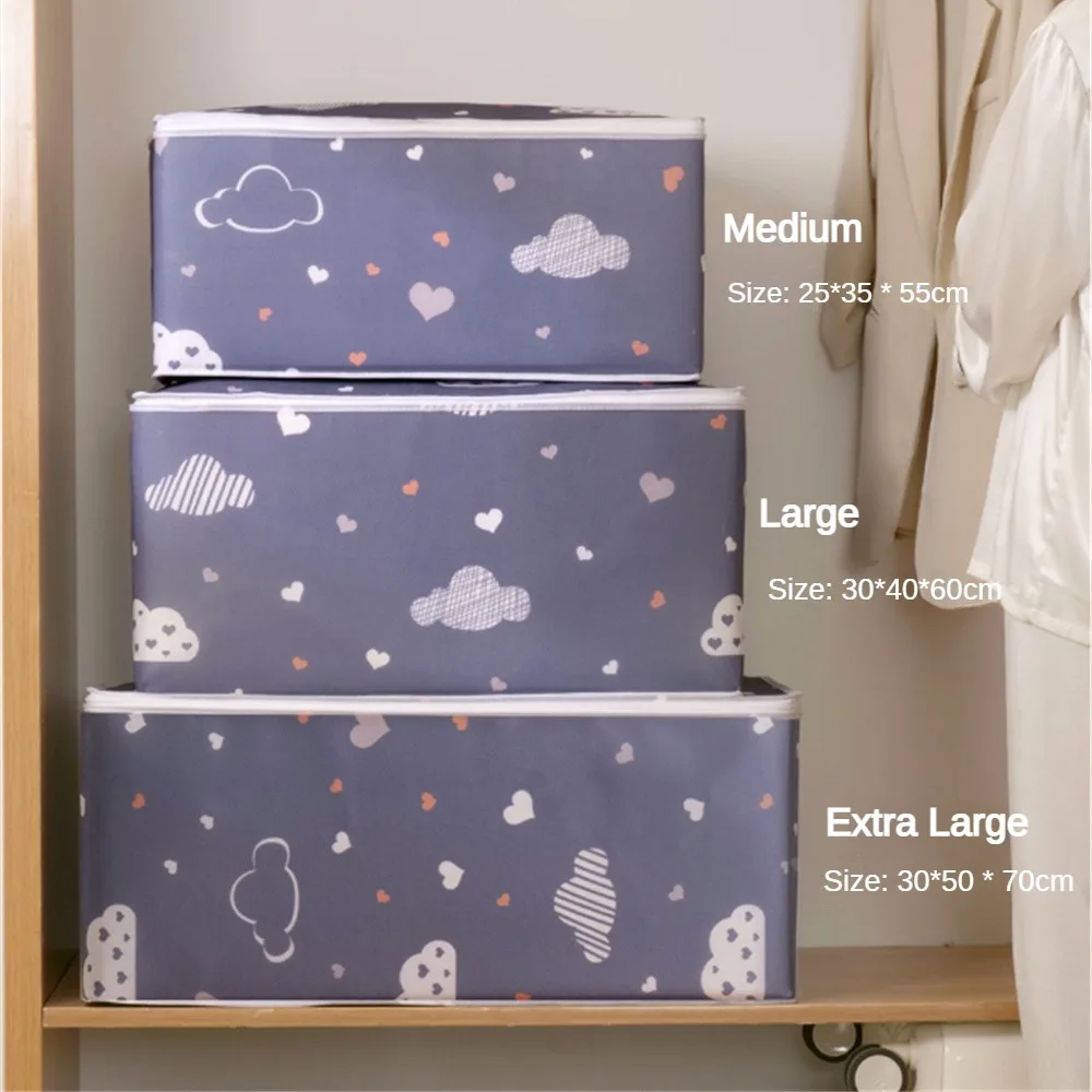 Moisture Proof Organizer Quilt Clothes Storage Bag Big Capacity  Blanket Sorting Bags Dustproof Closet Under-Bed Storage