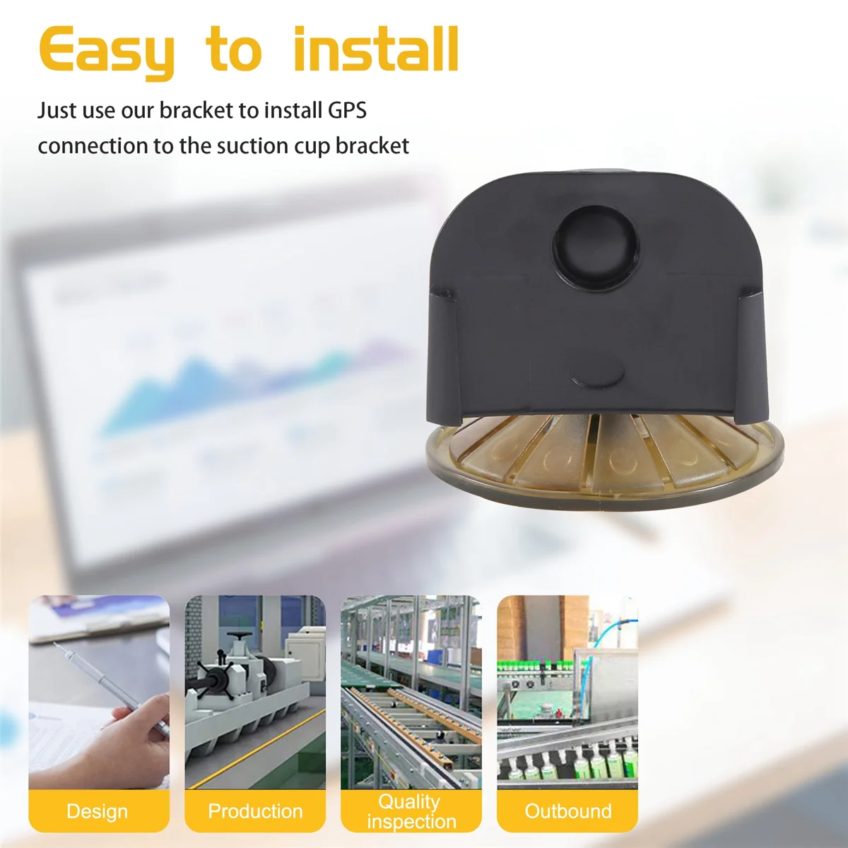 Держатель на присоске для GPS навигатора TomTom One V2 V3, 3,5 дюйма