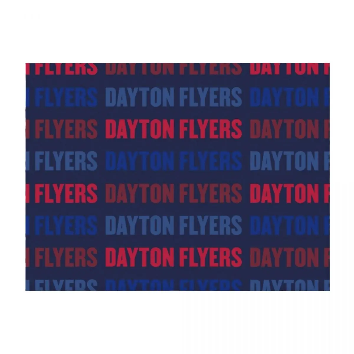 

Dayton Flyers Pattern Throw Blanket Single Soft Bed Beautifuls Blankets