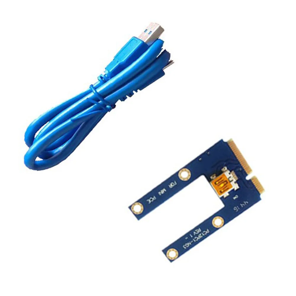 Vendita calda USB 3.0 Mini PCI-E a PCIe PCI Express da 1X a 16X Extender Riser Card Adattatore Cavo di prolunga per Bitcoin Miner Mining