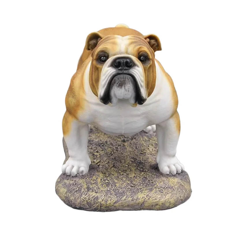 Resin mold play simulation British bulldog model British bulldog desktop ornament living room artwork British bull crafts