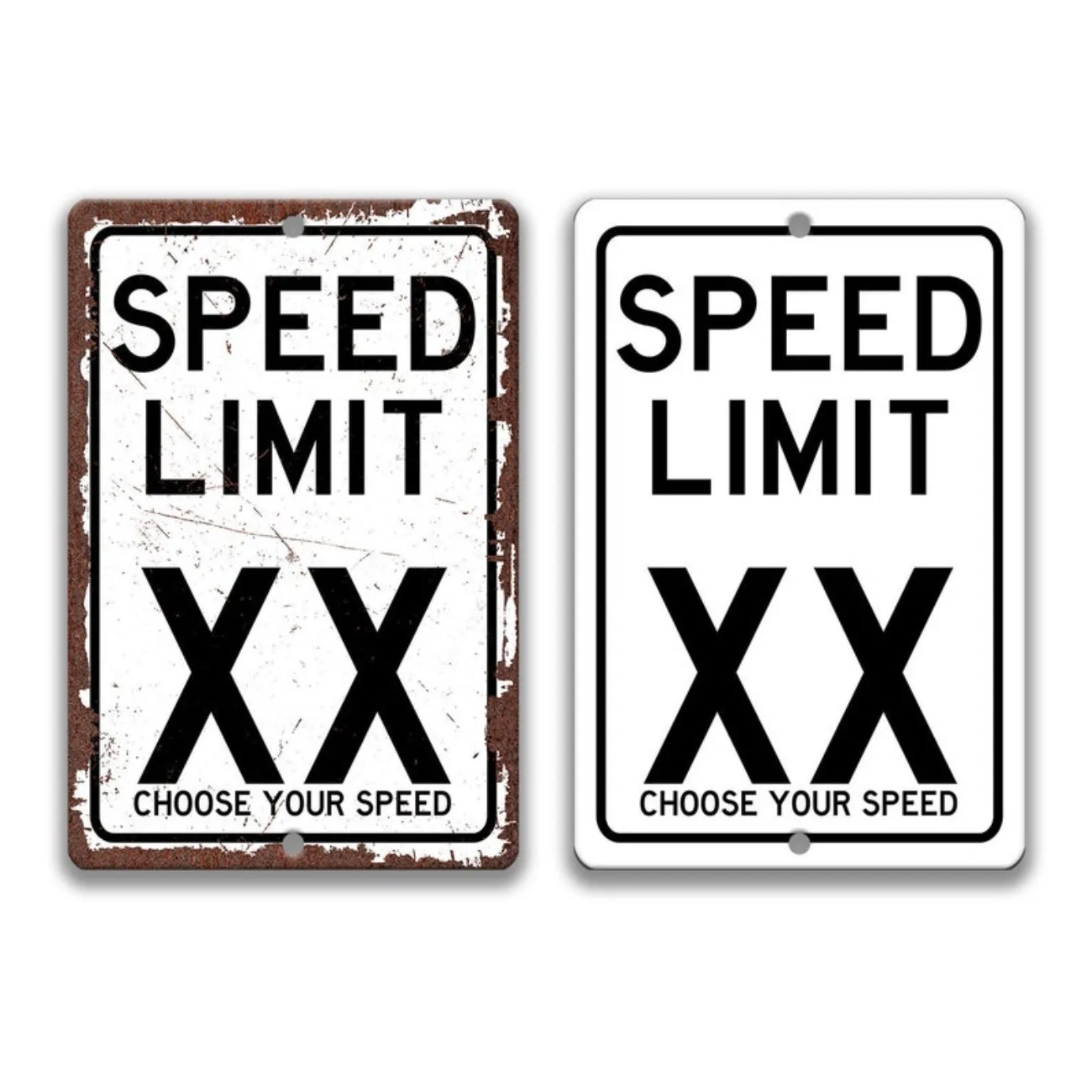 CUSTOM Speed Limit Street Sign - Pick Your Speed (10MPH Option), for ATV Trails/Snowmobile Trails/Campground.