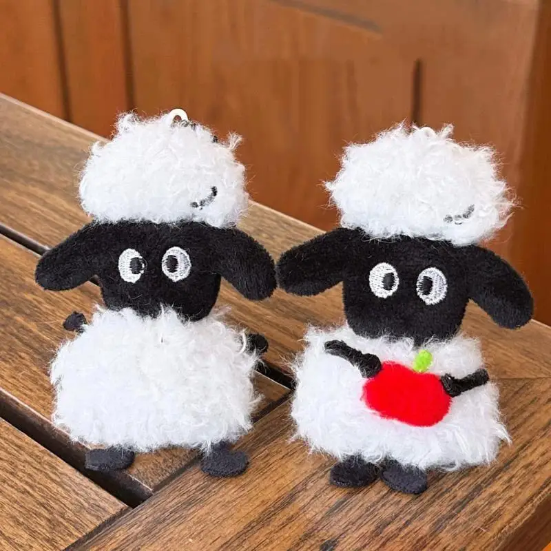 1Pcs Cute Plush Lamb Keychain Pendant, Versatile Bag Accessory, Couple's Small Toy