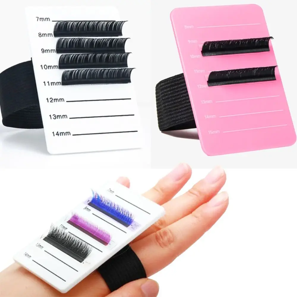 Fashion with Belt Eyelash Show Board Acrylic Adjustable Eyelash Extension Organizer Eyelash Display Palette
