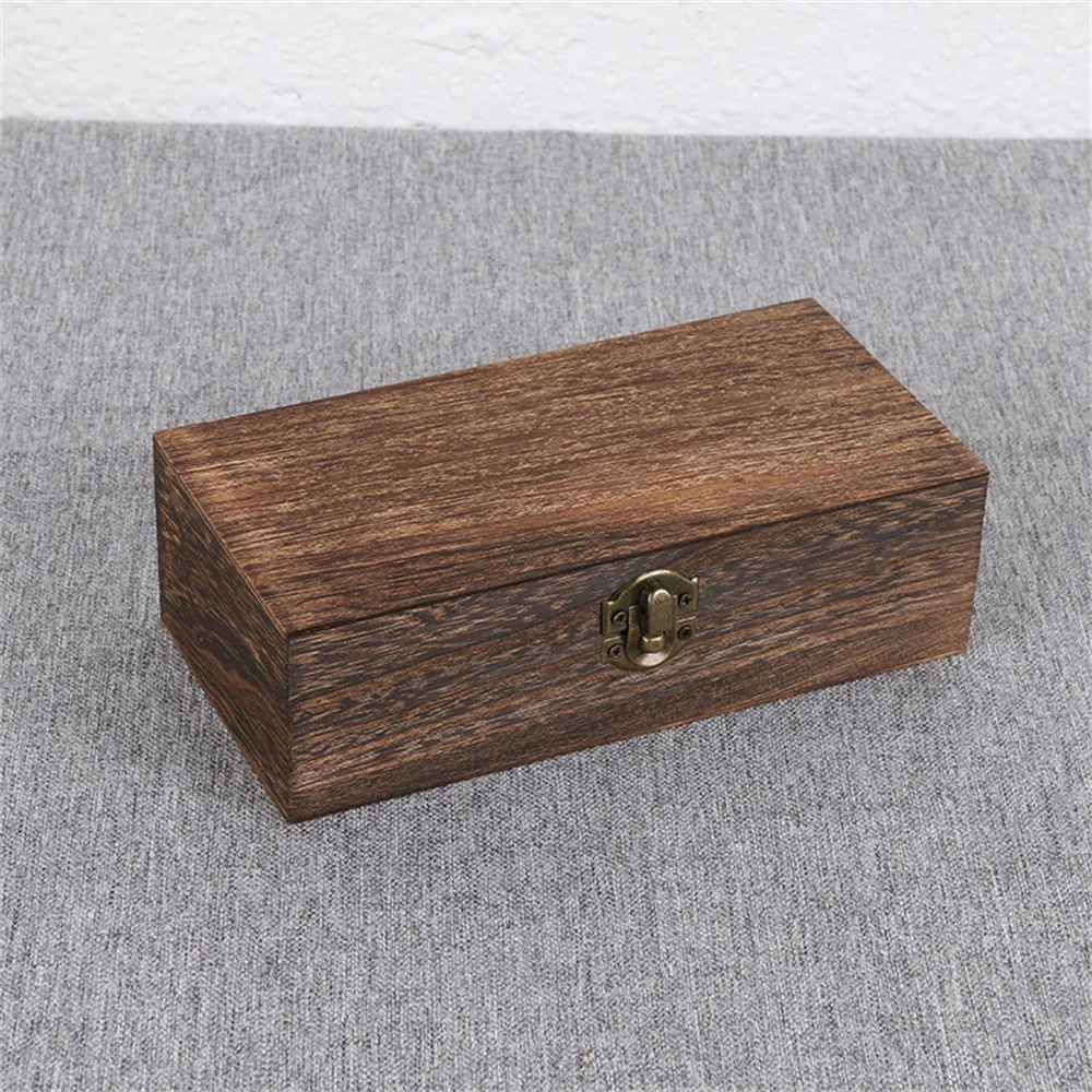 Handmade Decorative Wooden Box Increase The Texture Of The Tea Box No Chemical Additives Light Weight Small Size Storage Box