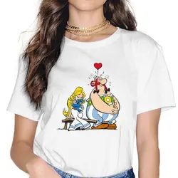 Asterix-le Gaulois Love Tshirt Girl Tops Goth Summer Short Sleeve Femmes Harajuku T Shirt