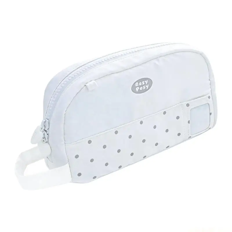 Pencil Case Practical Fold Out Fabric Pen Holders Dots Design Stores Multiple Writing Instruments Securely