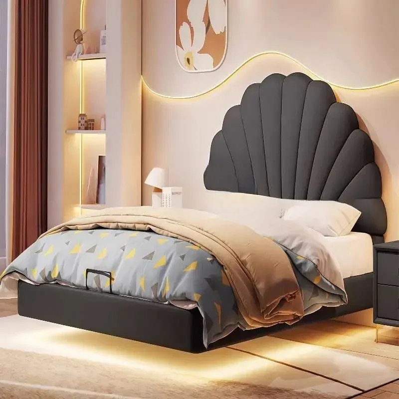 

White Luxuce Kids Beds Decoration Safety Simple Modern Wooden Kids Beds Design Single Custom Lettino Per Bambini Furniture Home
