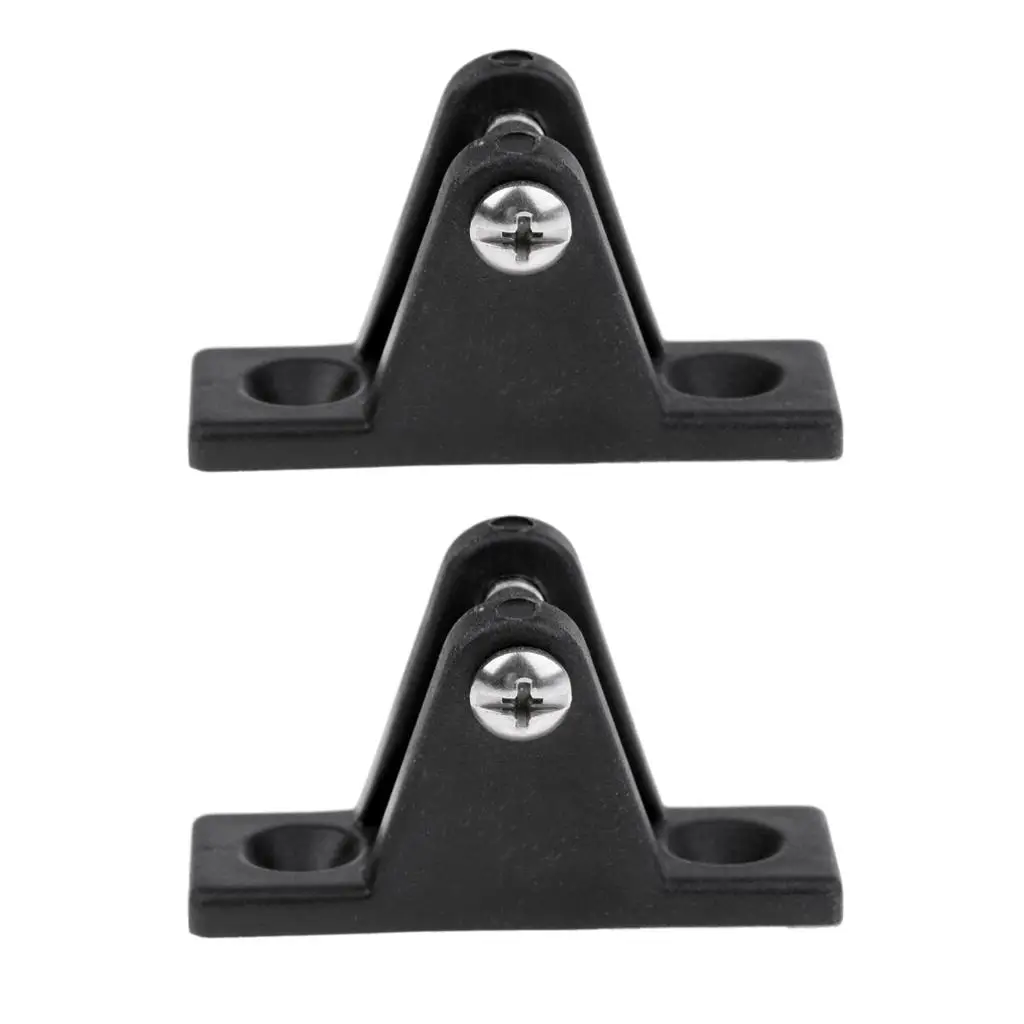 Bimini Boat Kayak Angled Deck Hinge Mount Nylon Fitting Hardware with Bolt for Marine Rowing Boats Fishing Kayak Canoe Boat