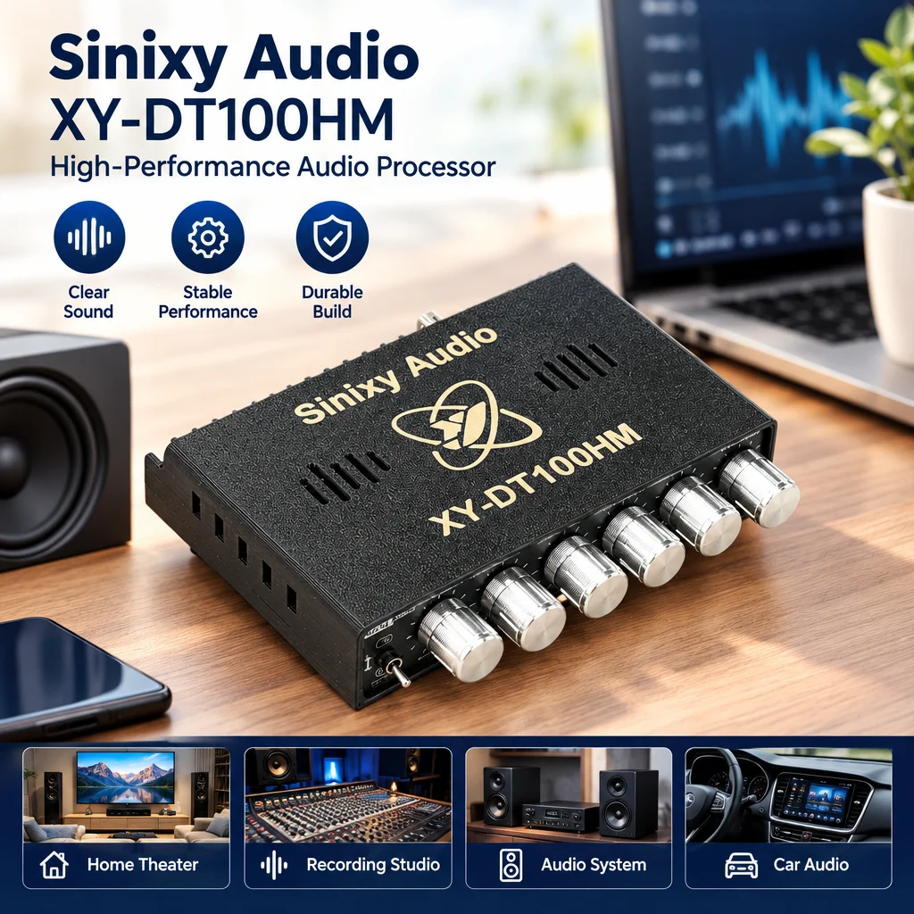 XY-DT100HM Dual Core TPA3116 Bluetooth Digital Amplifier Board TWS 2.1 Channel 50W*2+100W NE5532 Preamp DC12-24V