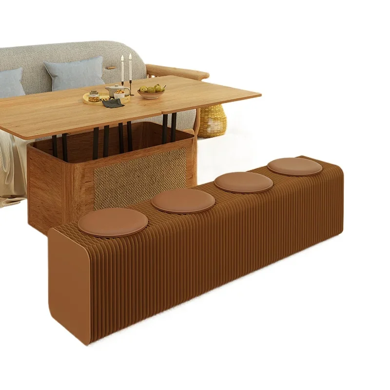 

Folding bench living room retractable long sofa stool