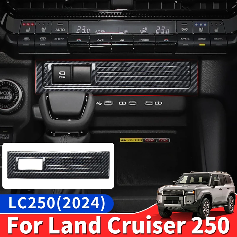 

For Toyota Land Cruiser 250 2024 1958 Prado LC250 First Edition Cigarette Lighter Panel Decoration Sticker,Interior Accessories