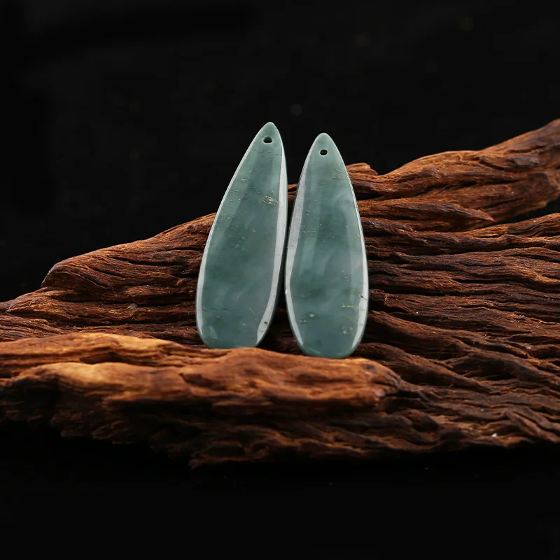 

Natural Stone Water Drop Earrings For Women Handmade Wave Jasper Statement Earrings Party Gifts DIY Jewelry