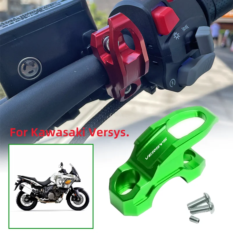 For Kawasaki Versys 650 300 300X 1000 X300 2023 Motorcycle Brake Master Cylinder Bracket Bag Luggage Clamp Holder Helmet Hook