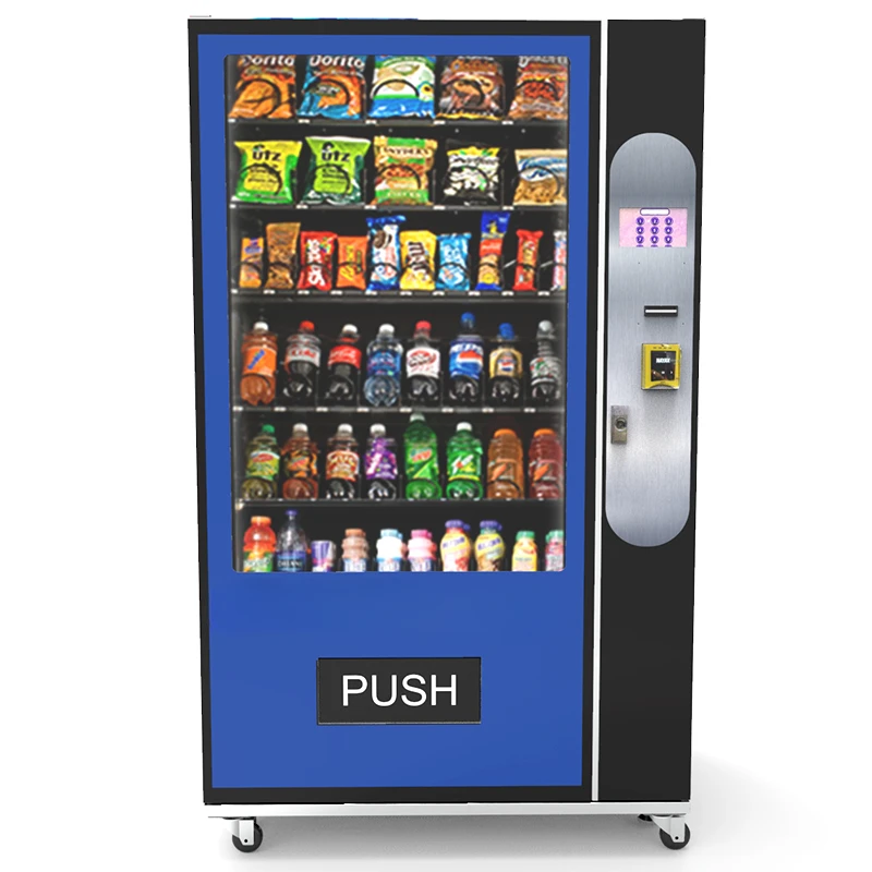 For Cosmetics touch screen  cold drinks and snack vending machine for foods with age verification