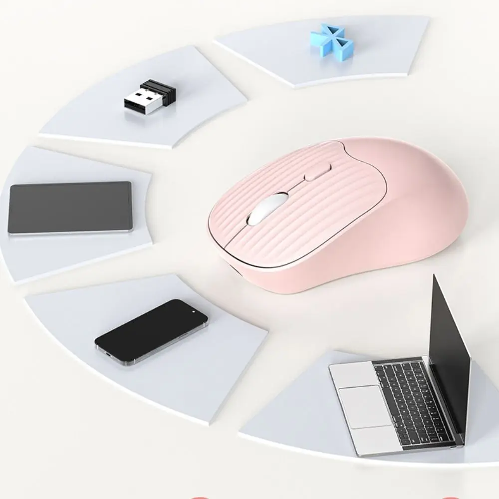 

TYPE-C Charging Dual Mode Mouse Silent Sensitive Wireless Mute Mouse Portable 2.4G Bluetooth Rechargeable Computer Mouse