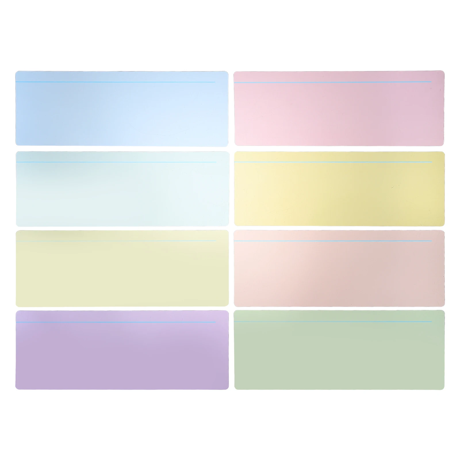 

8 Pcs Colored Overlay PVC Reading Guided Reading Bookmark Strips Supplies Student Stationery Focus Bookmarks School