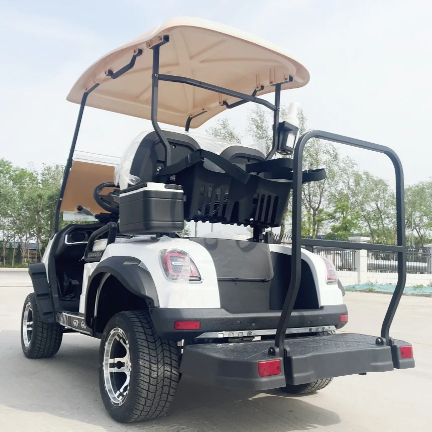 

2025 New Support 72V Lead-Acid Battery And Lithium Battery Optional Powered 5KW AC System Electric Golf Cart 4 Seats Golf Cart