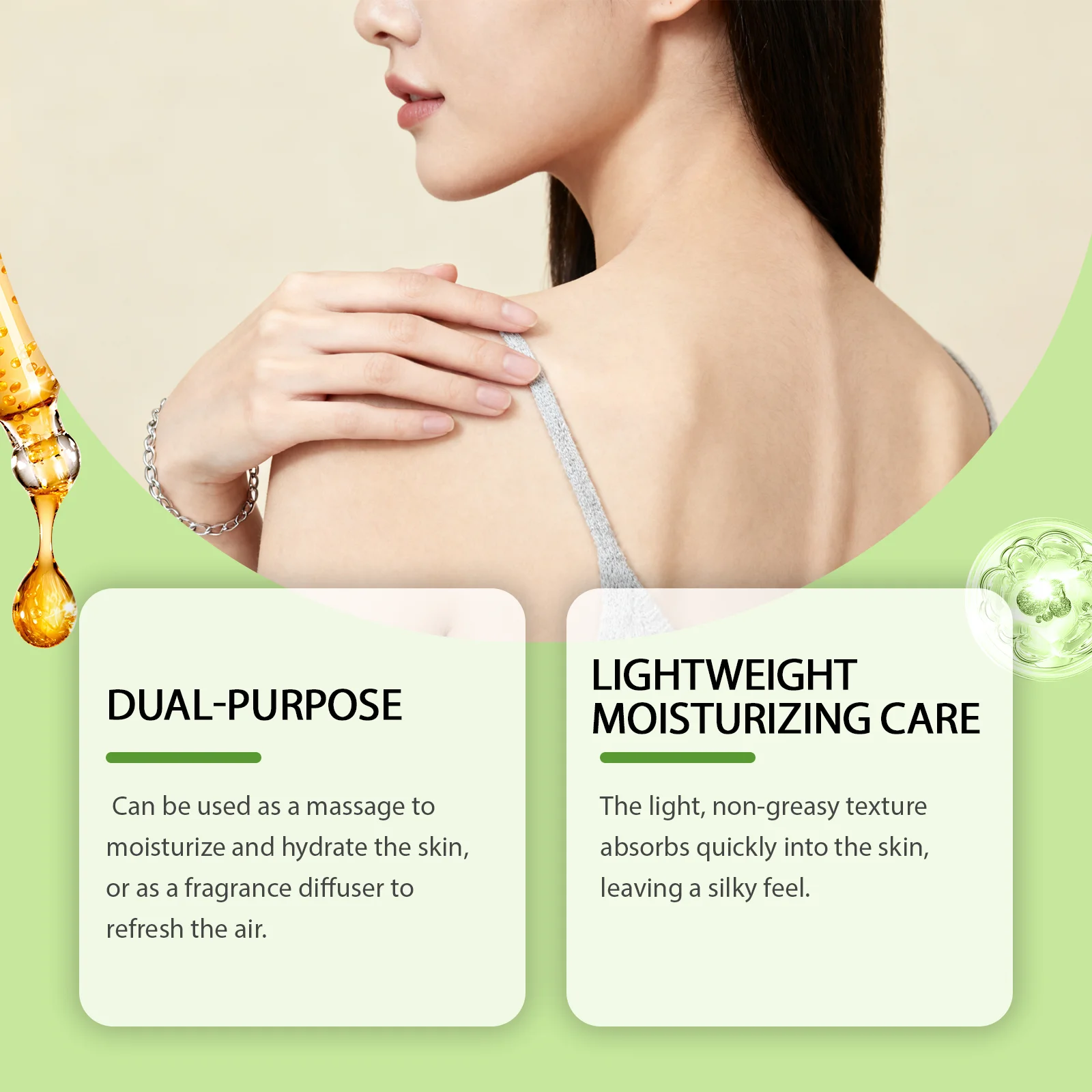 

Bergamot Body Soothing Essential Oil Improving Fatigue Massage Muscles Aromatherapy Deep Moisturizing Multi Functional Serum Oil