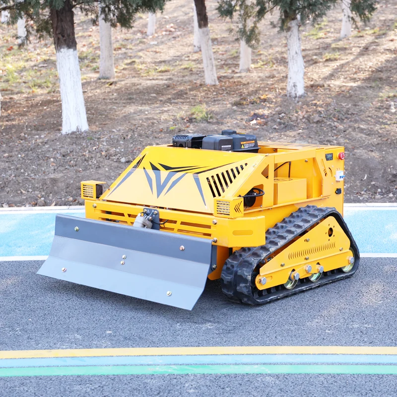 Cordless Remote-Controlled Hammer Flail Mower Crawler Robot Lawn Mower for Home Garden Slope Trimming  cordless mower