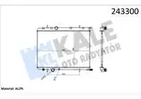 Store code: 0403051AB for engine water radiator P307 C4 TU5JP4 (1,6 16V) automatic C4 II C4 II DS4 XSARA II BERLINGO II BERLINGO III