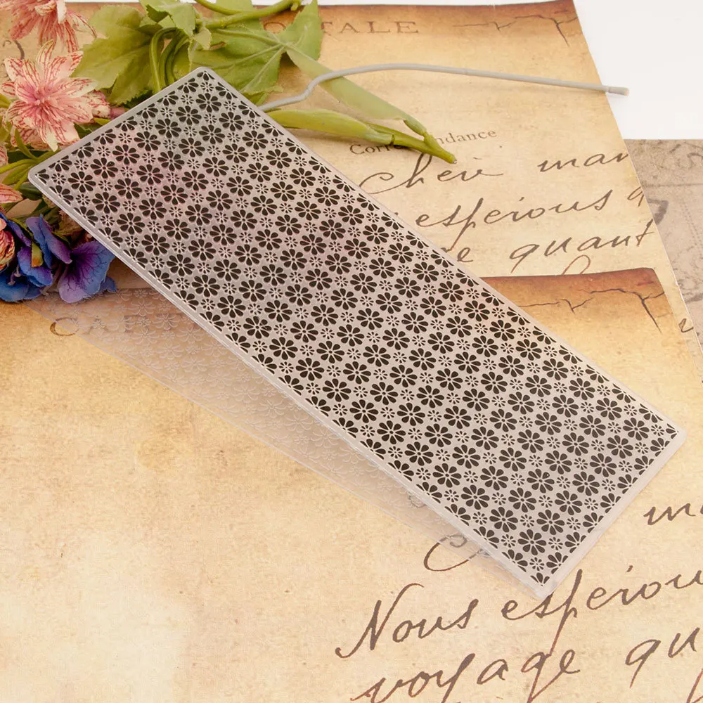 KLJUYP Flowers Plastic Embossing Folders for DIY Scrapbooking Paper Craft/Card Making Decoration Supplies