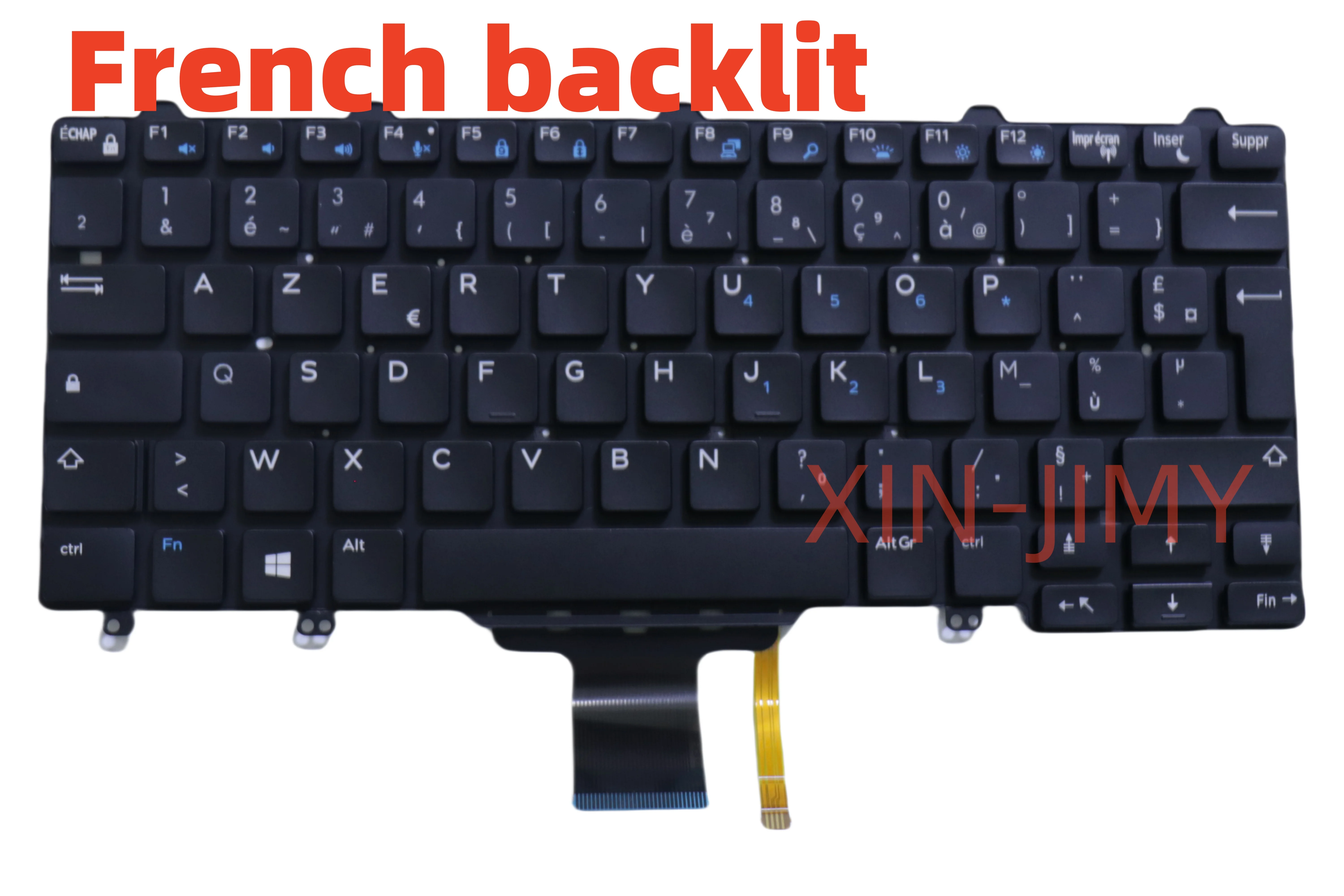 

Клавиатура для ноутбука с французской подсветкой для Dell Latitude E7250 E5250 E7270 E5270 3150 3WN15 62C0M NSK-LMABC PK1313O1