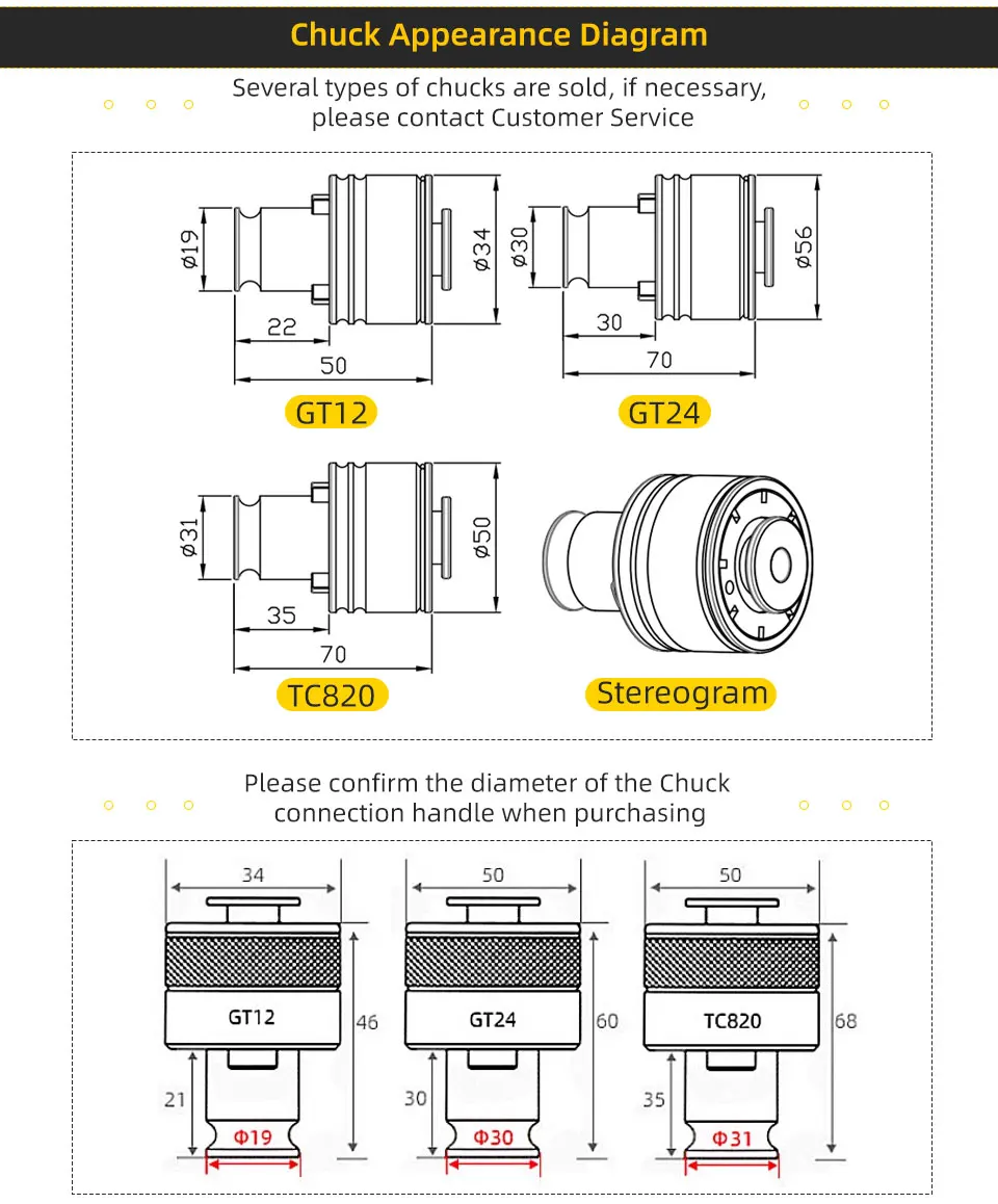 Swybb g12 gt 24 tc820 m6 m8 m10 Gewinde bohrer Spann zangen futter Drehmoment Überlast schutz flexible Mantel gewinde gewindes chneid maschine – Detail 2