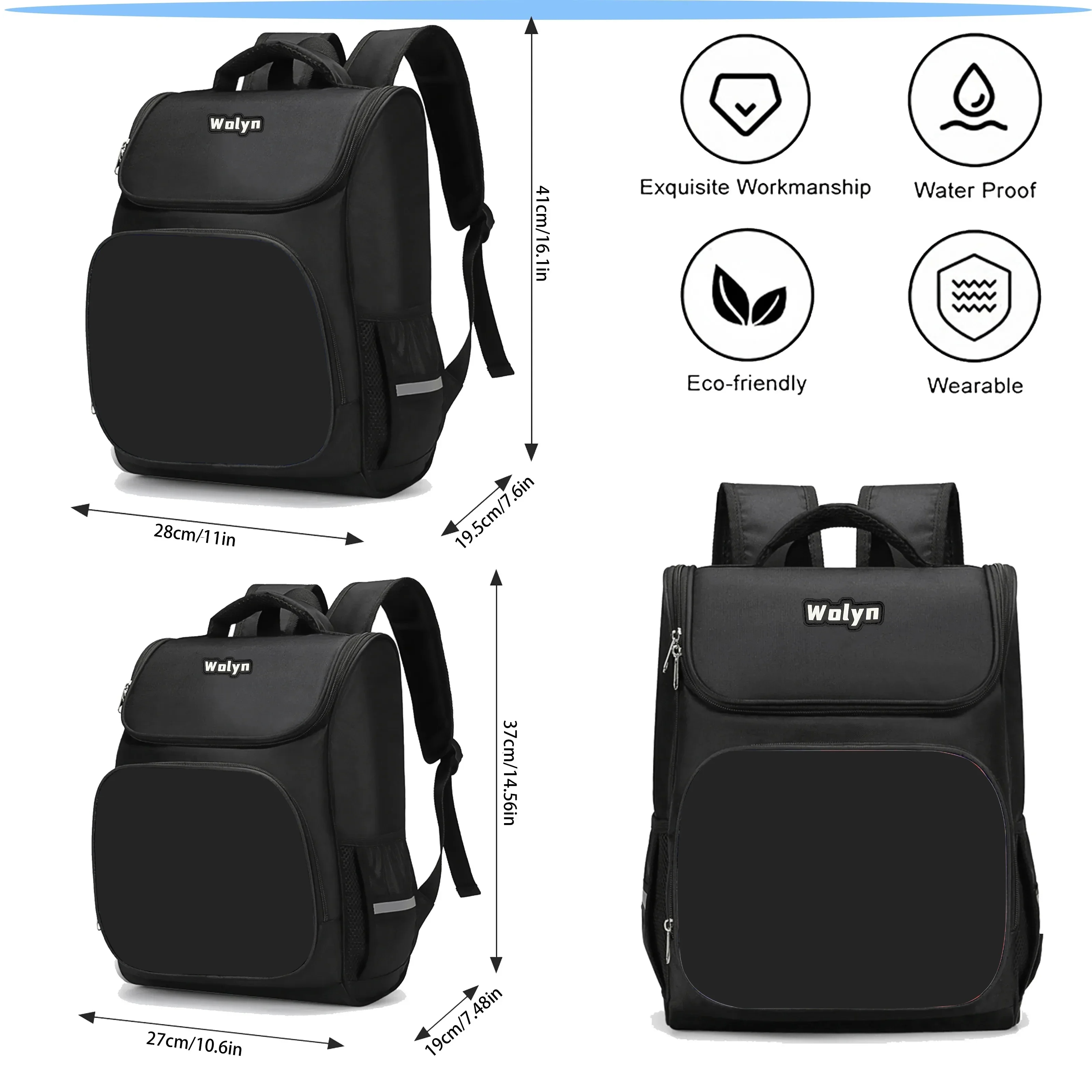 Mochila super-herói grande para homens e mulheres, durável e multi compartimentação, bolsa escolar para crianças, meninos e meninas