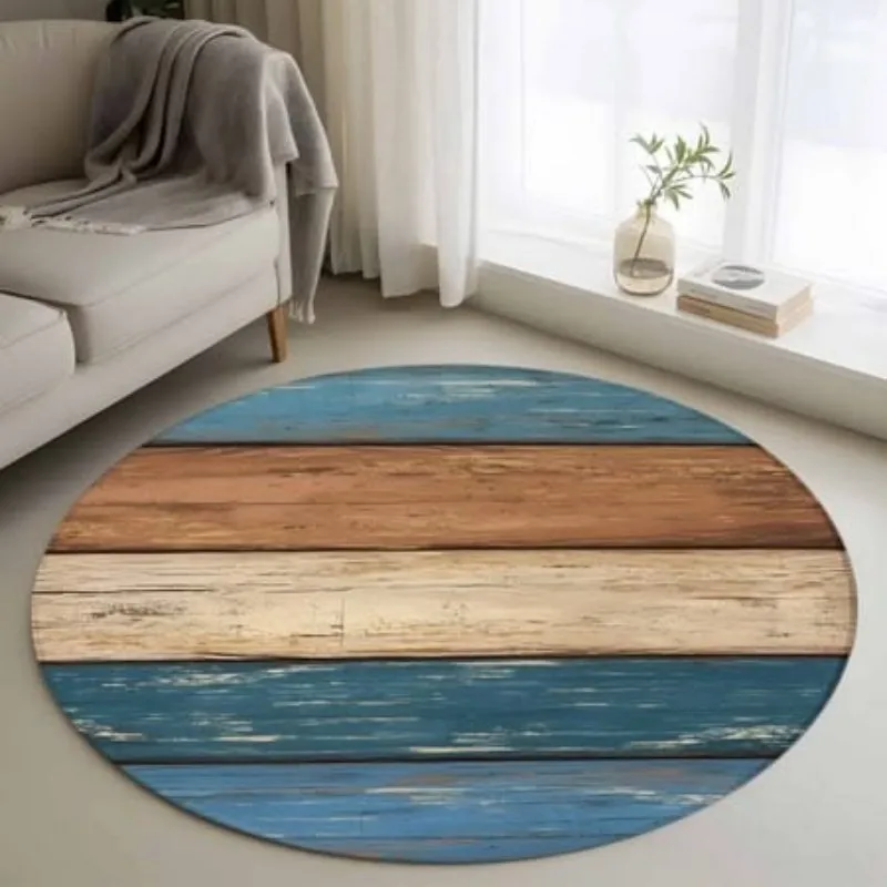 Caravan Camel Safari Round Rug Living Room Oasis Palm Tree Carpet Vintage Home Decor Floor Mat Bedroom Area Rugs Chair Mats