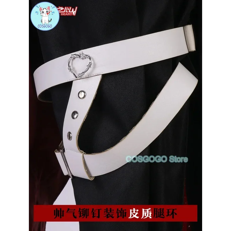 COSGOGO Vtuber にじさんじ 羊羽かんなえ クロノワール ゲームスーツ ゴージャスでハンサムなコスプレ衣装 ハロウィンパーティー ロールプレイ衣装v;6'h