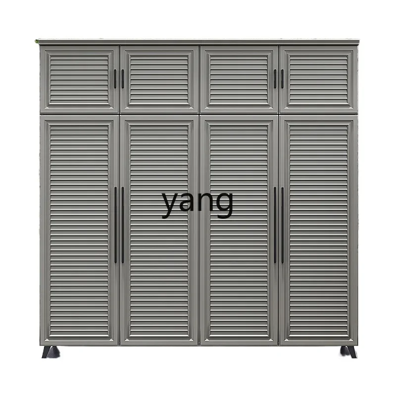 

LH Outdoor Villa Storage Cabinet Waterproof Sunscreen Aluminum Alloy Door Sundries Shoe Cabinet Large Capacity Locker