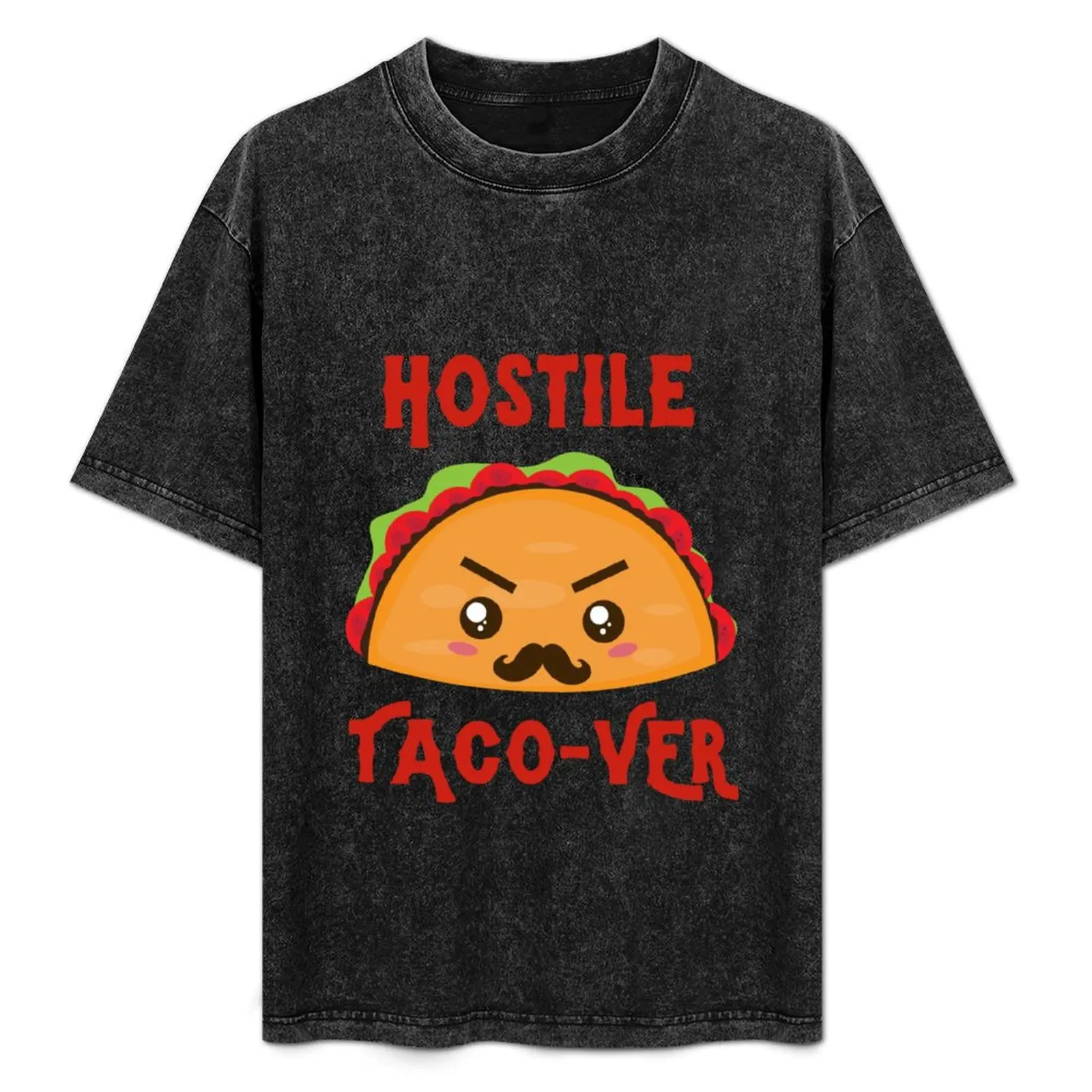 Hostile Taco-Ver T-Shirt Novelty Graphic Tee Shirt
