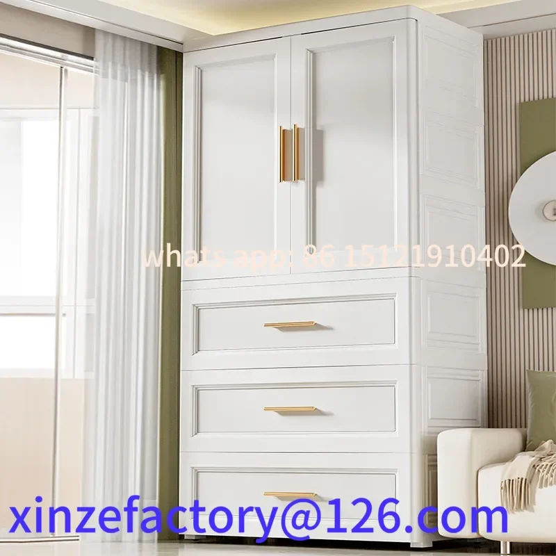 

Customizable Multifunctional large-capacity plastic closet Cabinet Baby Children's cabinet Folding storage box for family