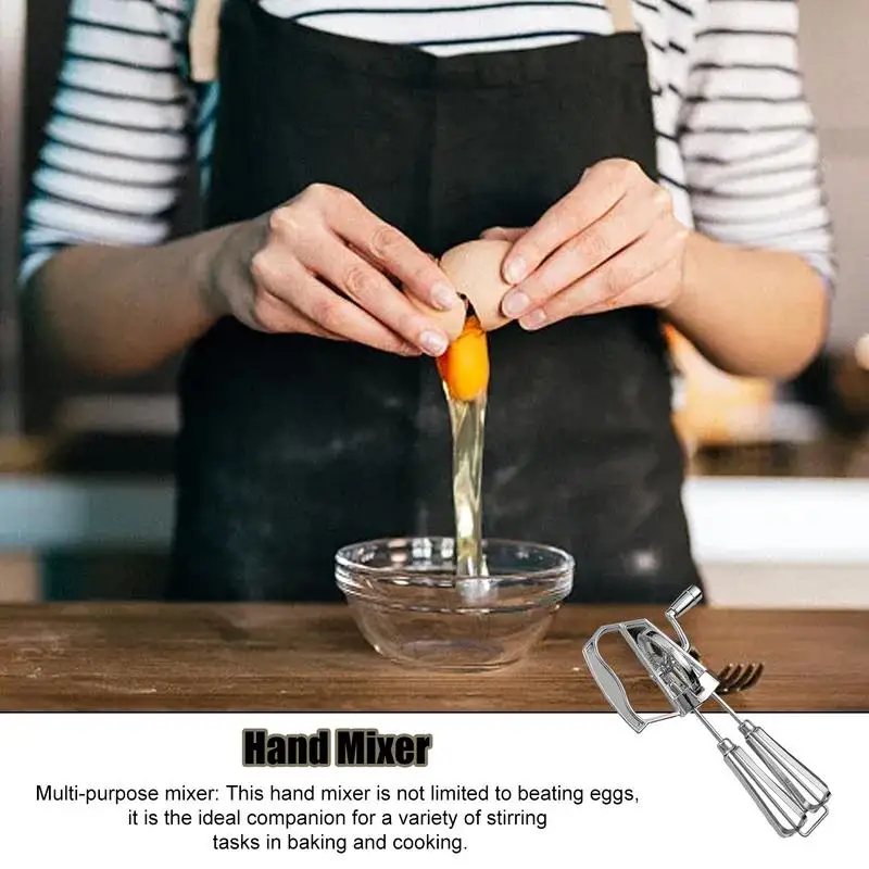 

Portable Egg Beater Multifunctional Stainless Steel Egg Beater Non-stick Eggs Dishwasher Safe Suitable for Baking