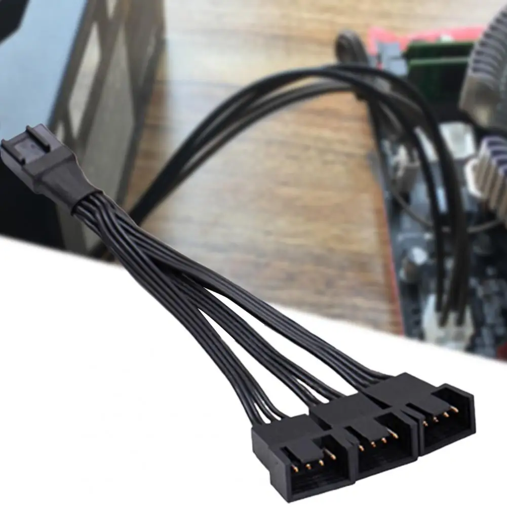 أسلاك تمديد سوداء للتمديد ، أسلاك محول ، لا رخاوة ، موصلية كهربائية جيدة ، كابلات 4 دبوس ، مضادة للتداخل ، أسلاك تمديد