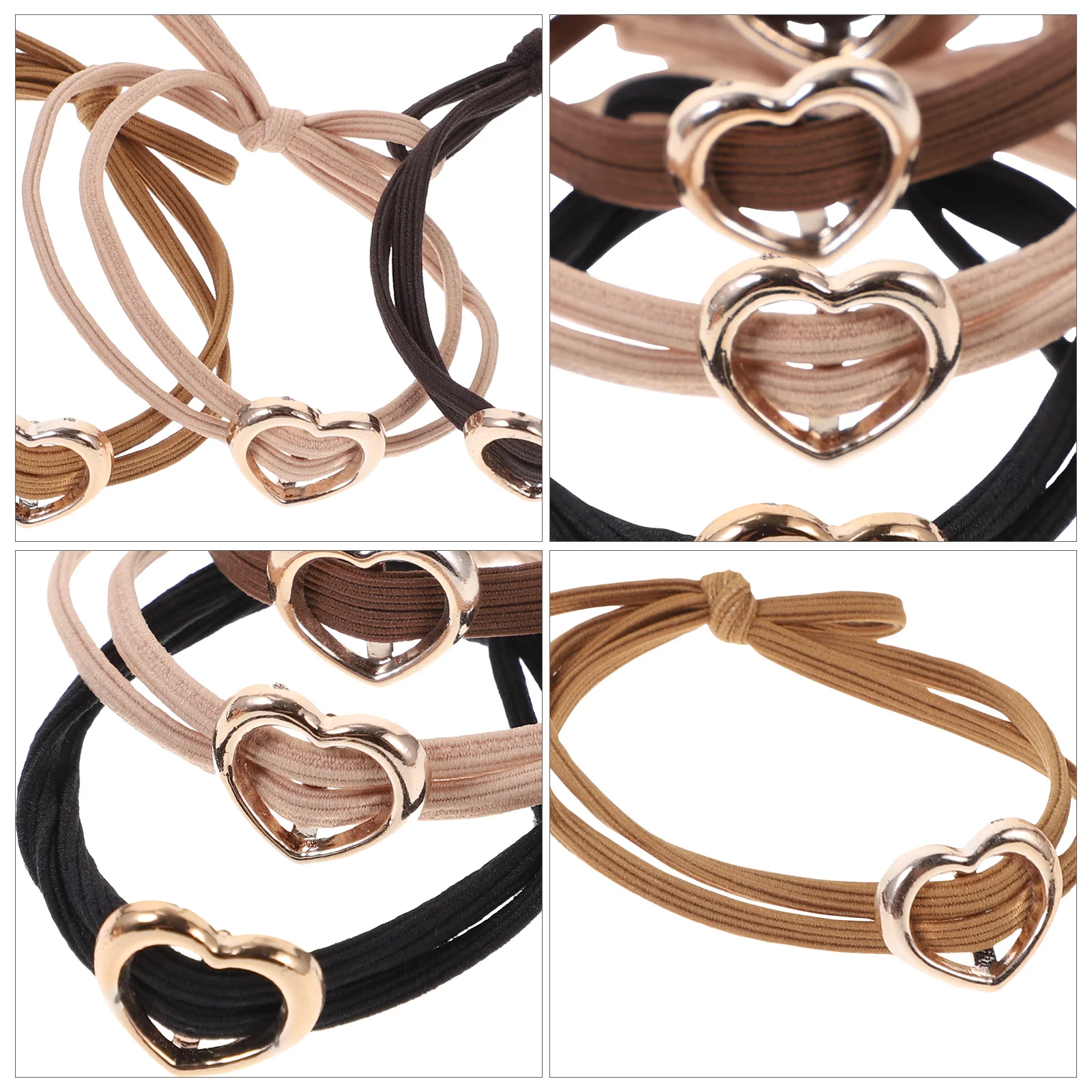 

30pcs Hair Bands Set Elastic Comfortable For Daily Wear Party Office Birthday Family Photos Scrunchies Ropes Women Ponytail