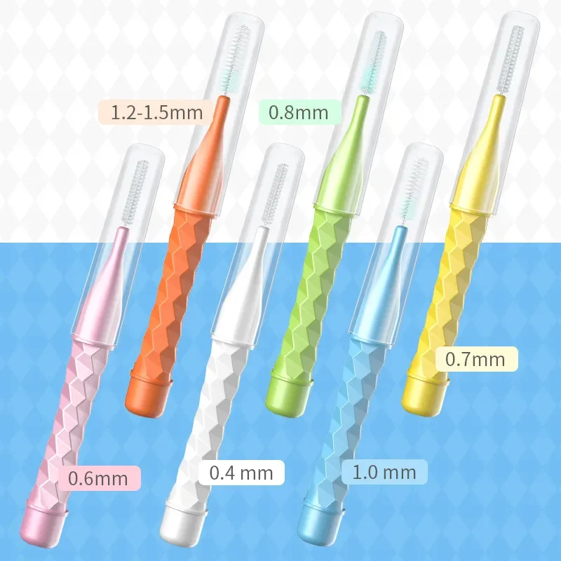 

5 коробок, универсальная щетка для зубной нити с прямой ручкой, I-образная межзубная щетка для чистки зубов, ортодонтическое лечение